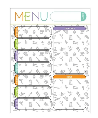 Xóa khô Tủ lạnh Lập kế hoạch bữa ăn Ngang Bảng ghi chú từ tính 16,9 X 13 inch