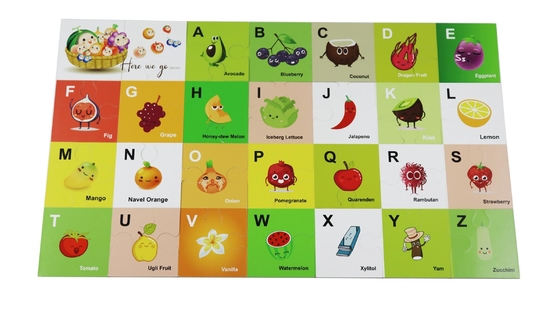 Tầng trẻ em Bảng chữ cái ghép hình trái cây Trò chơi giáo dục và câu đố cho trẻ 5 tuổi