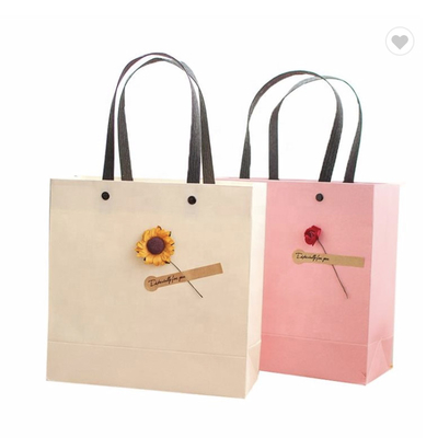 Túi giấy nghệ thuật thêu nổi có thể tái sử dụng thời trang cho cửa hàng quà tặng
