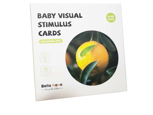 Trẻ sơ sinh Cutomized Thẻ kích thích thị giác Động vật Thực vật Flashcards cho 6-12 tháng