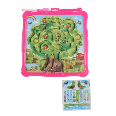 Apple Tree Magnetic Color Maze Puzzle Drawing Board Toys