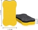 Bảng đen Tẩy khô từ tính Hình dạng xương màu vàng 2,76 * 1,57 inch