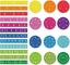 Bộ phân số vòng tròn gạch từ tính Bộ 156 miếng 12 mã màu đếm và đồ chơi toán học