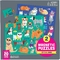 Cats Dogs Magnetic Jigsaw Puzzle 6,5 x 6,5 &quot;Multicolor